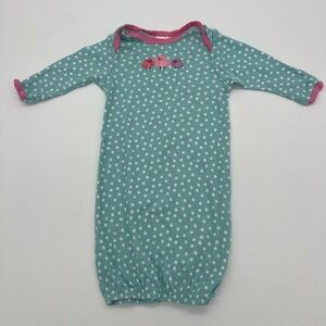 Gerber Girl Blue Polka Dot Birds Sleep Bag 0-6 Months